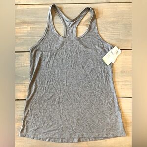 Old Navy Heather Gray UltraLite Racerback Performance Tank Top